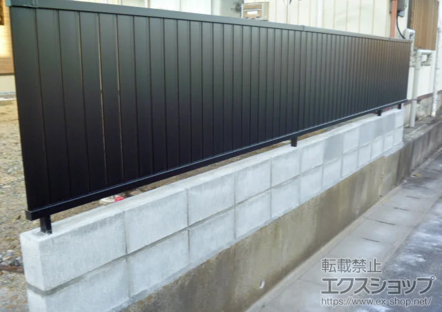 福島県いわき市のLIXIL リクシル(TOEX)のフェンス・柵 ハイミレーヌR6型フェンス フリーポールタイプ 施工例