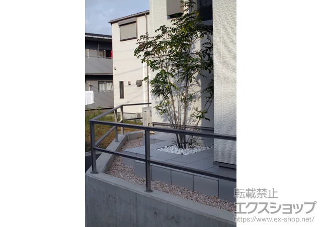 神奈川県横浜市のYKKAPのフェンス・柵 シンプルモダンフェンスLite2型 施工例