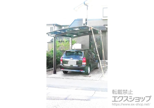兵庫県横浜市のLIXIL リクシル（トステム）のカーポート プレシオスポート 積雪〜20cm対応 施工例