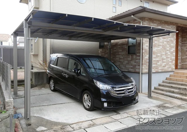 福岡県横浜市のValue Selectのカーポート エックスルーフ ワイド　積雪〜30cm対応 施工例