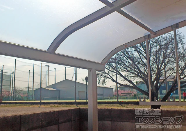 東京都金沢市のLIXIL リクシル（トステム）のテラス屋根 プレシオステラス R型 テラスタイプ 単体 積雪〜20cm対応 施工例