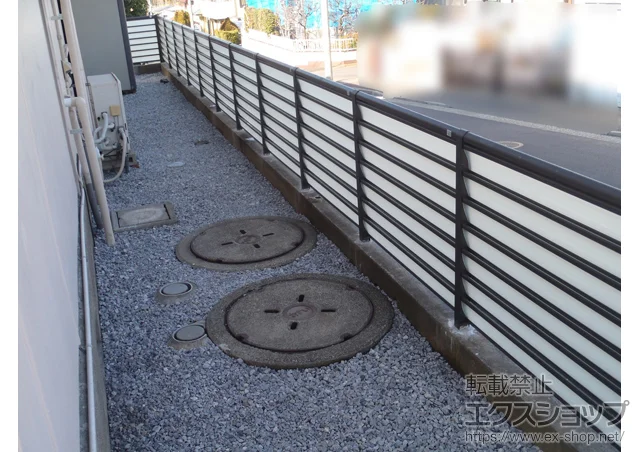 神奈川県福岡市のValue Selectのフェンス・柵 サニーブリーズフェンスS型 間仕切りタイプ 施工例