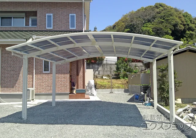 熊本県堺市ののテラス屋根、カーポート レイナツインポートグラン　積雪〜20cm対応 施工例