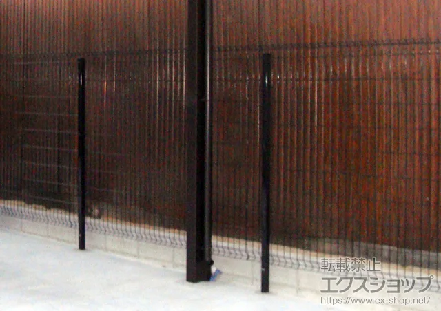 大阪府黒川郡富谷町ののフェンス・柵 イーネットフェンス1F型 高尺タイプ 施工例