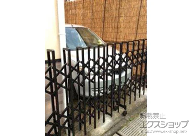 東京都尾道市ののフェンス・柵、カーゲート トリップゲート PA型 ノンレール 片開き 30S 施工例