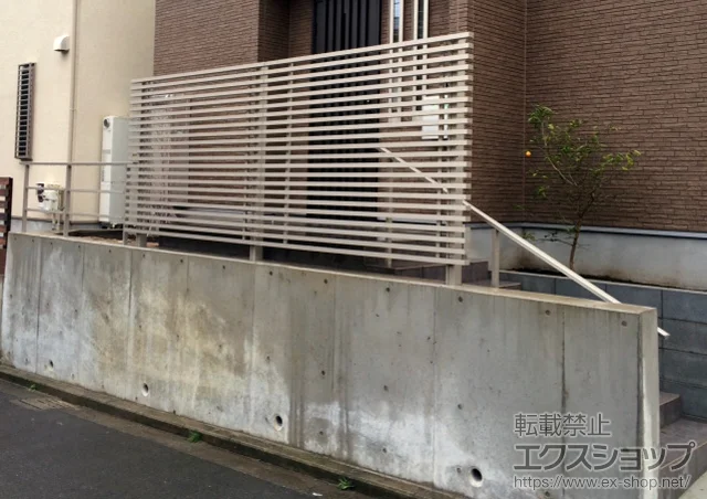 神奈川県横浜市のYKKAPのフェンス・柵 ビューテクトS1型 自由柱 施工例