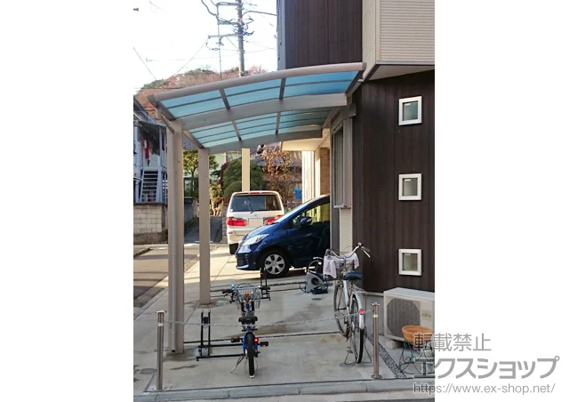 神奈川県酒田市のLIXIL リクシル（トステム）のカーポート レイナポートグラン　積雪〜20cm対応 施工例