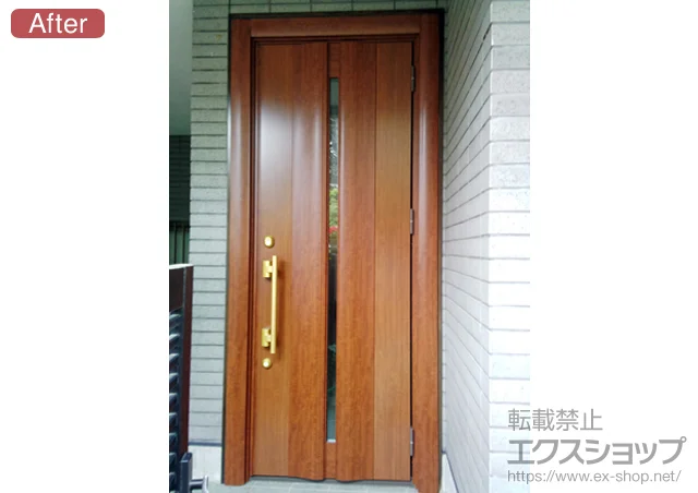 京都府のLIXIL リクシル（トステム）の玄関ドア リシェント 500型 施工例