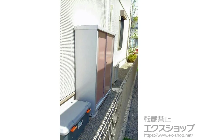 東京都調布市のイナバの物置・収納・屋外倉庫 シンプリー 一般型(MJN-134DP AR) 施工例