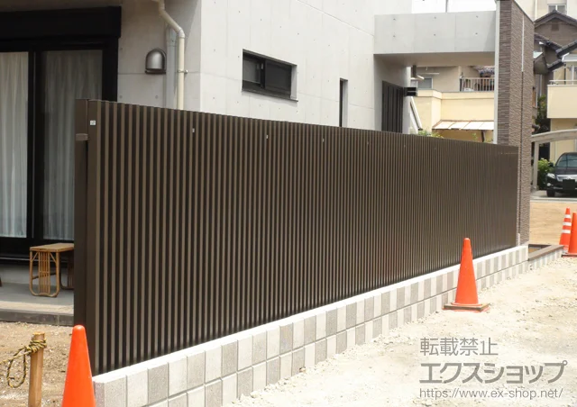 埼玉県藤沢市のLIXIL リクシル(TOEX)のフェンス・柵 プログコートフェンスF1型 フリーポールタイプ 施工例