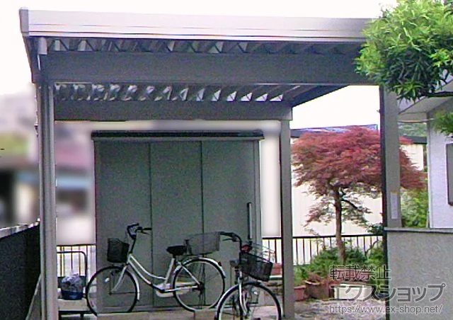 神奈川県郡山市のValue Selectのカーポート テリオスポートIII 3000 角柱4本仕様 積雪〜100cm対応 施工例