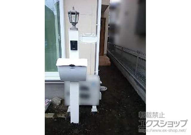 神奈川県相模原市のYKKAPのポスト・門柱・宅配ボックス、フェンス・柵 ポストーチ 6型 4BH9セット 施工例