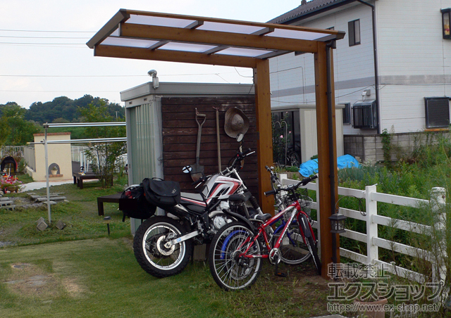 栃木県小山市のタカショーサイクルポート 駐輪場施工例 アートポート ミニ 積雪 cm対応 1 スマホ版