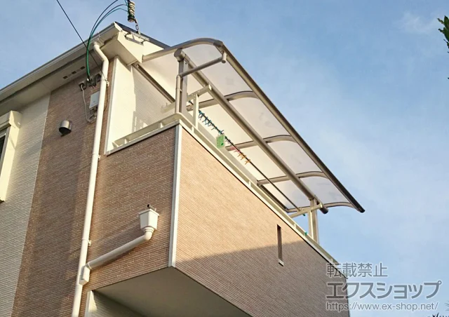 大阪府広島市のYKKAPのカーポート プレシオステラス R型 屋根タイプ 単体 積雪〜20cm対応 施工例