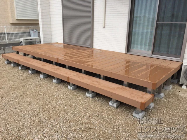 佐賀県羽咋市ののフェンス・柵、ウッドデッキ リウッドデッキ 200 施工例