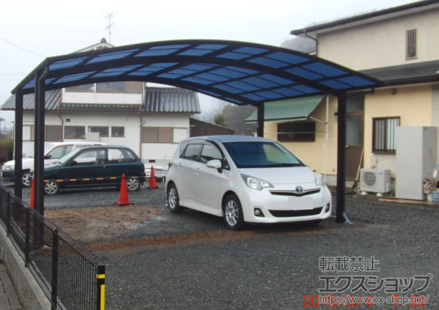 京都府関市のLIXIL(リクシル)のカーポート プレシオスポート ワイド 積雪〜20cm対応 施工例