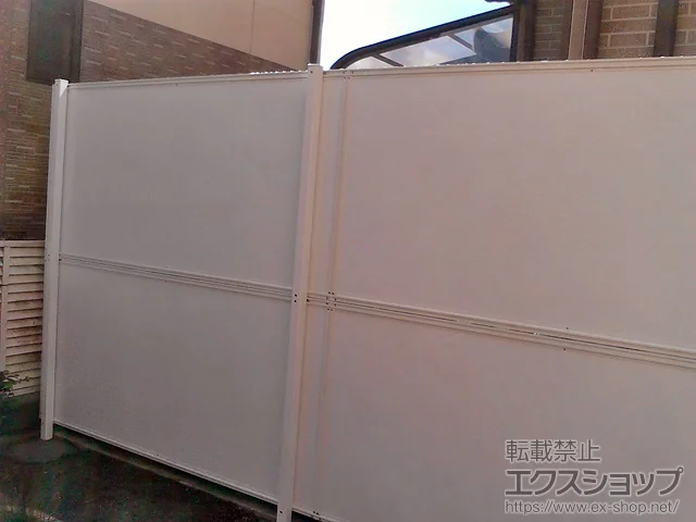 神奈川県さいたま市の積水樹脂(セキスイ)のフェンス・柵 めかくし塀P型 高尺タイプ 施工例