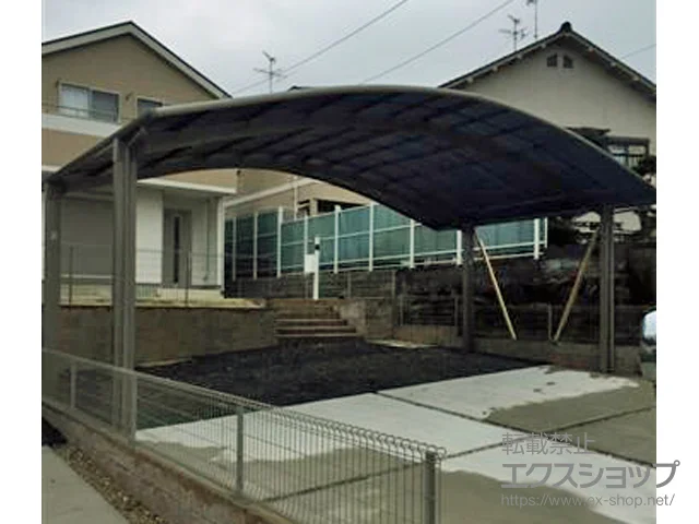 愛知県静岡市のの物置・収納・屋外倉庫、カーポート リベルポートシグマIII 3台用 積雪〜20cm対応 施工例