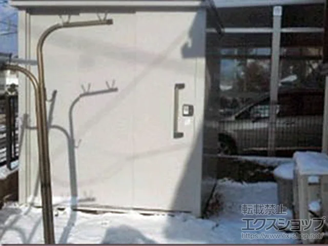 新潟県東近江市のヨドコウの物置・収納・屋外倉庫 エルモ 積雪型（LMDS-1815-CB） 施工例
