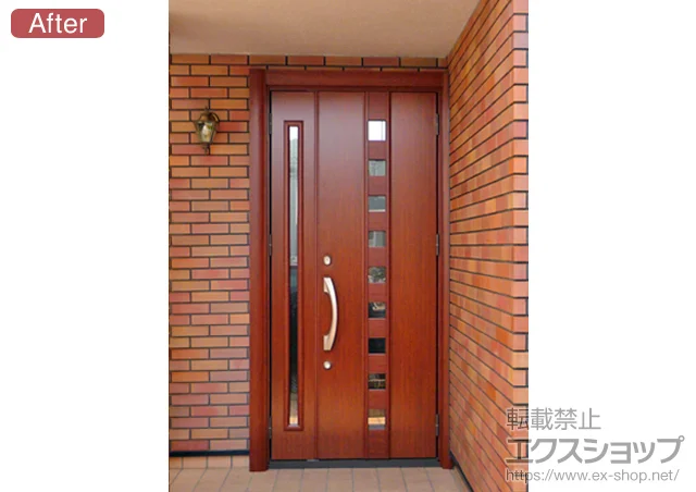 東京都調布市のLIXIL リクシル(トステム)の玄関ドア リシェント 400型 施工例