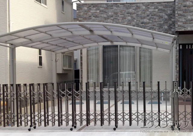 福岡県香芝市のの門扉、カーゲート、カーポート レイナツインポートグラン　積雪〜20cm対応 施工例
