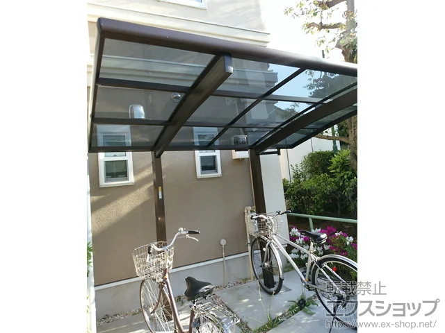 東京都大阪市のYKKAPのサイクルポート・自転車置き場 プレシオスポート ミニ 積雪〜20cm対応 施工例