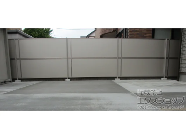岩手県尼崎市のLIXIL(リクシル)のフェンス・柵 めかくし塀P型 高尺タイプ 施工例