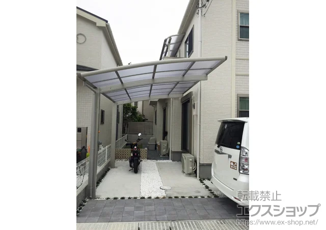 兵庫県高槻市のLIXIL リクシル（トステム）のカーポート レイナポートグラン　積雪〜20cm対応 施工例