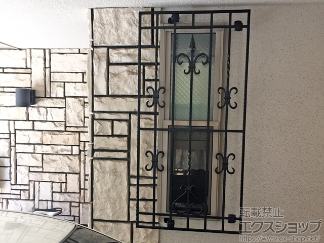 東京都品川区のLIXIL リクシル（トステム）面格子・窓格子施工例(鋳物 