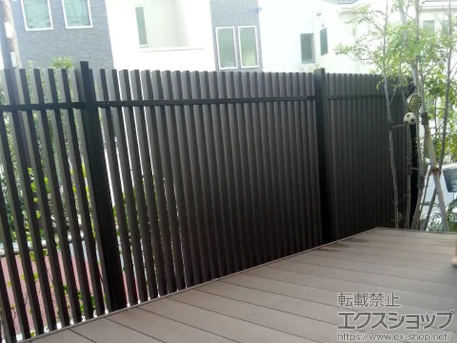 神奈川県藤沢市のLIXIL リクシル(TOEX)のフェンス・柵 プログコートフェンスF1型 フリーポールタイプ 施工例