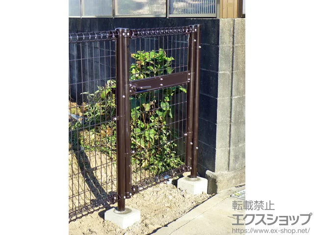 高知県横浜市のLIXIL リクシル(TOEX)の門扉 ハイグリッド門扉N1型 片開き　柱使用 施工例
