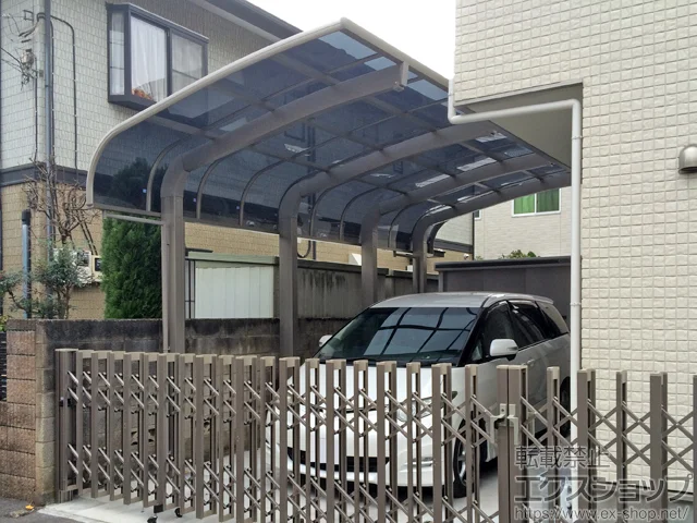 東京都仙台市ののカーゲート、カーポート テールポートシグマIII 1500 延長 積雪〜50cm対応 施工例