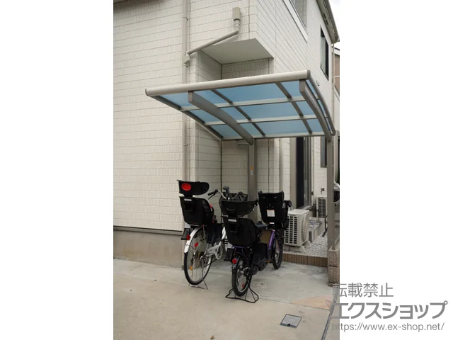 東京都大阪市のYKKAPのサイクルポート・自転車置き場 レイナポートグランミニ 積雪〜20cm対応 施工例