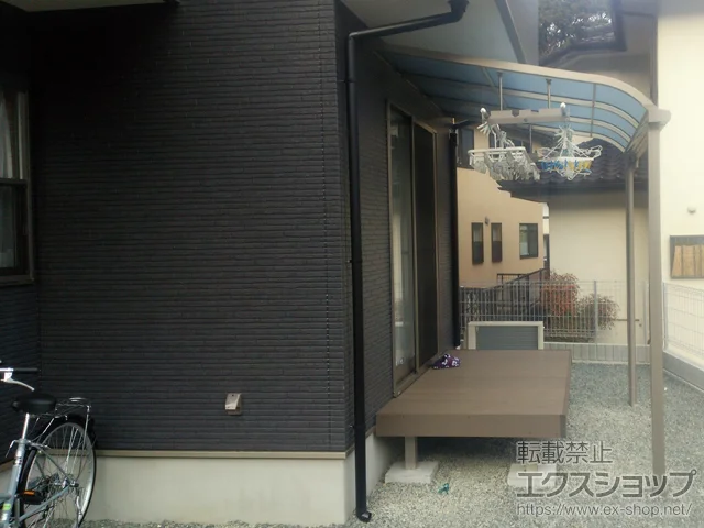 静岡県さいたま市のYKKAPのウッドデッキ レストステージ 幕板納まり 施工例