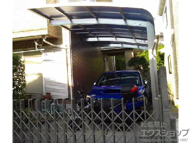 福岡県町田市のYKKAPのカーポート レイナキャップポートグラン 延長 積雪〜20cm対応 施工例