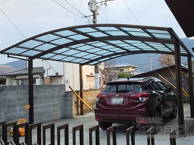福岡県行橋市のYKKAPのカーポート レイナツインポートグラン　積雪〜20cm対応 施工例