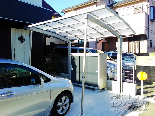 東京都酒田市のLIXIL リクシル（トステム）のカーポート プレシオスポート 積雪〜20cm対応 施工例