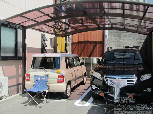 愛媛県鹿児島市のLIXIL リクシル（トステム）のカーポート レイナツインポートグラン　積雪〜20cm対応 施工例