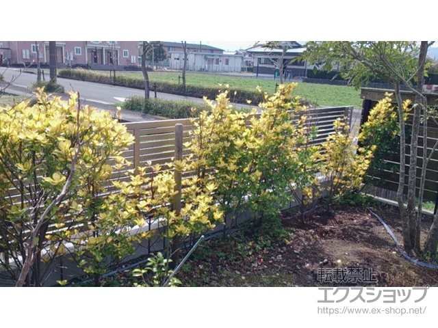 鹿児島県太田市のYKKAPのフェンス・柵 ライシスフェンス 3型 太横桟 フリーポールタイプ 施工例