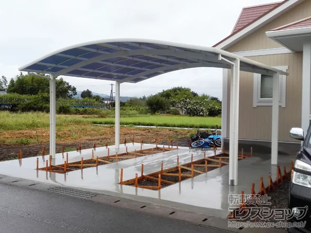 熊本県球磨郡錦町のYKKAPのカーポート レイナツインポートグラン　積雪〜20cm対応 施工例