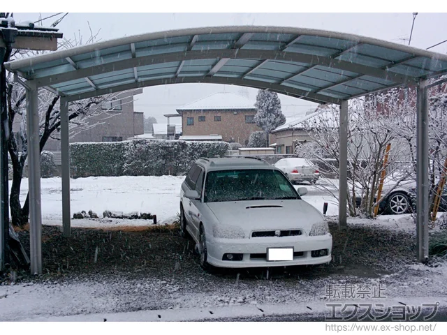 茨城県知多市のYKKAPのカーポート レイナツインポートグラン　積雪〜20cm対応 施工例