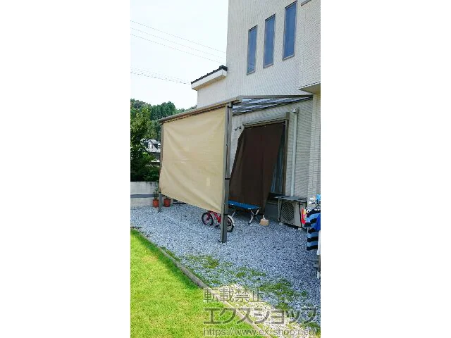 宮崎県栃木市のLIXIL リクシル（トステム）のテラス屋根 スピーネ F型 テラスタイプ 単体 積雪〜20cm対応 施工例