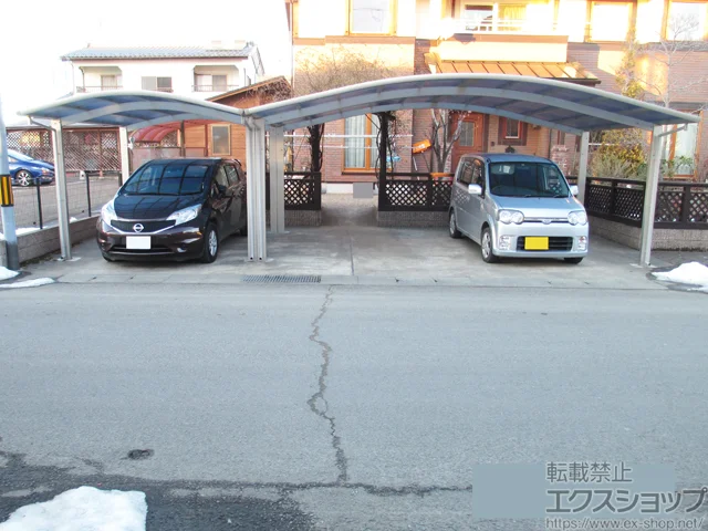 宮城県八戸市のYKKAPのカーポート レイナツインポートグラン　積雪〜20cm対応 施工例