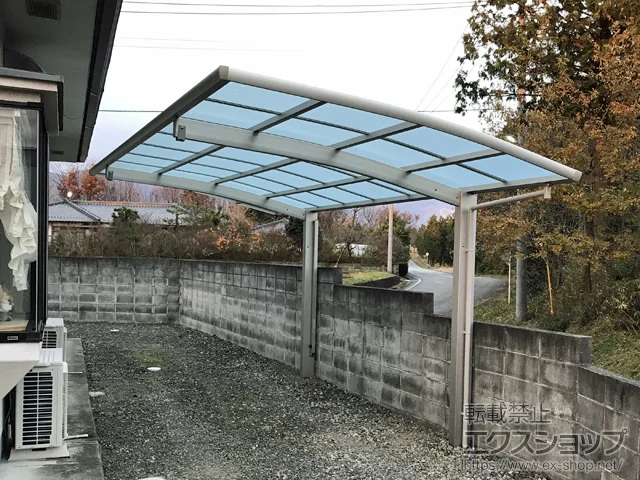 岡山県山口市のYKKAPのカーポート レイナポートグラン　積雪〜20cm対応 施工例
