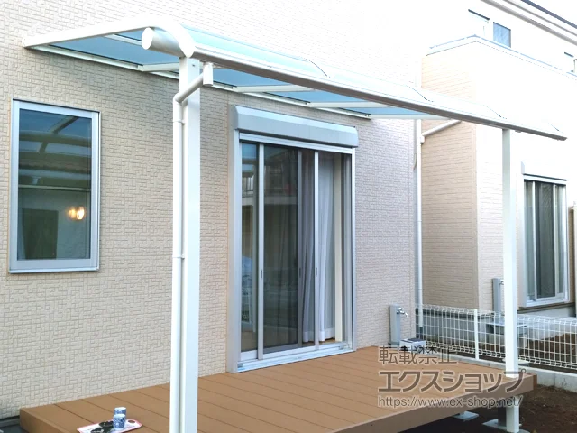 千葉県熊本市ののフェンス・柵、テラス屋根、ウッドデッキ リウッドデッキ 200 施工例