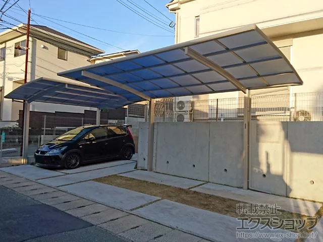 福岡県福岡市のYKKAPのテラス屋根、カーポート レイナポートグラン 積雪〜20cm対応 施工例