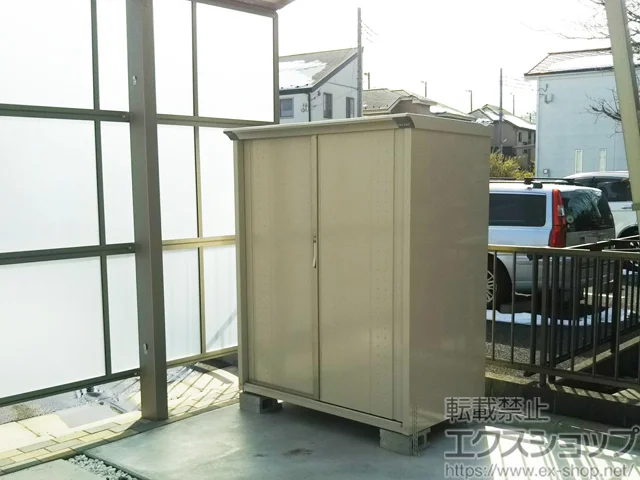 東京都茨木市のイナバの物置・収納・屋外倉庫 グランプレステージジャンプ 1304×750×1600 GP-137B-T-MW 施工例