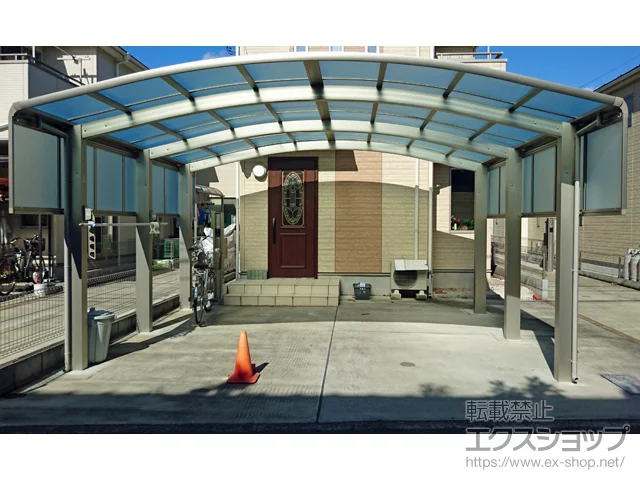 東京都泉佐野市のLIXIL リクシル（トステム）のカーポート レイナツインポートグラン50 積雪〜50cm対応 施工例