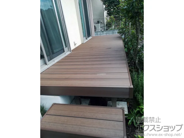 東京都千葉市のValue Selectのウッドデッキ 樹ら楽ステージ 木彫 施工例
