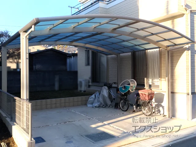 埼玉県春日部市のYKKAPのカーポート レイナツインポートグラン　積雪〜20cm対応 施工例